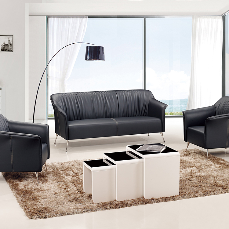 Chinese metal cheap price best selling leather office furniture chesterfield office sofa W8107