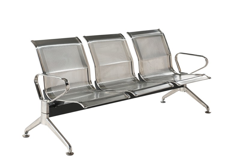 Durable Stainless Steel Chair Hospital Waiting Area Seat airport waiting chair 3 seat waiting chair