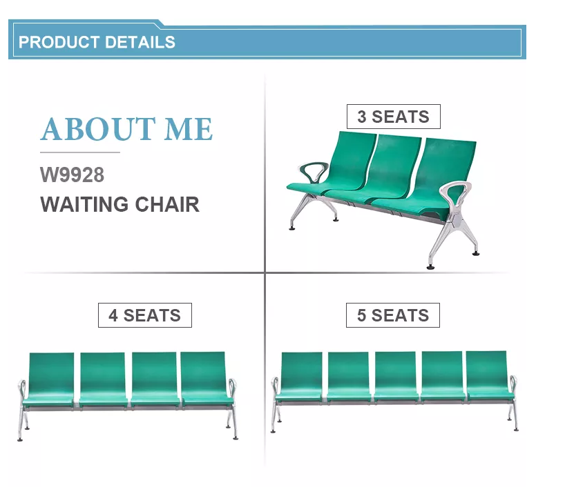 High Quality Bench Waiting Chair With Armrest For Airport W9928