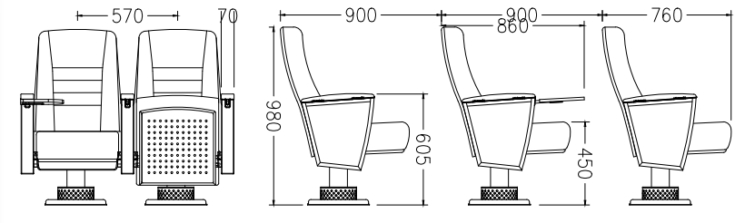 Cinema chairs for sale with wooden school hotel conference auditorium seats lecture seating