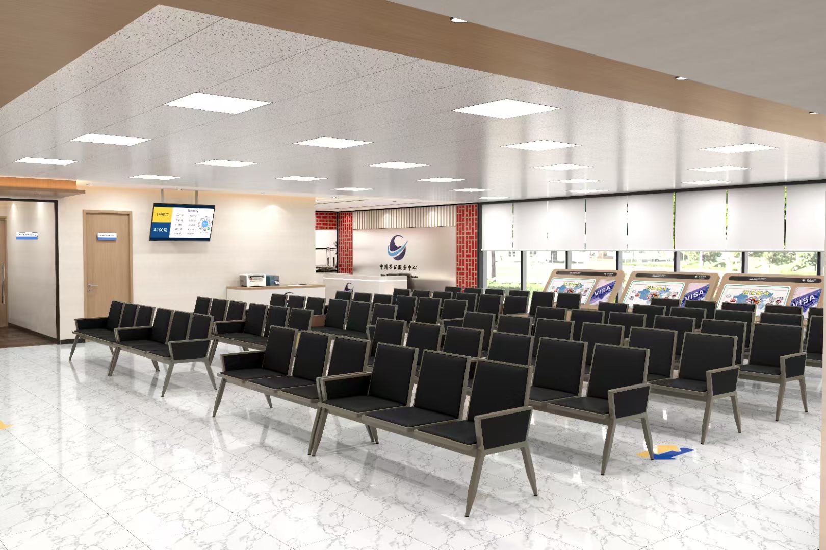 Modern Design Metal PVC Cushion Waiting Chair for Clinics Banks Office Modern Design Metal PVC Cushion Waiting Chair for Clinics Banks Office