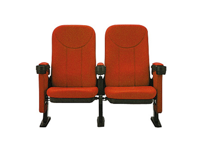 Double seater movie recliner cinema hall seat folded movable chairs church auditorium theater chair