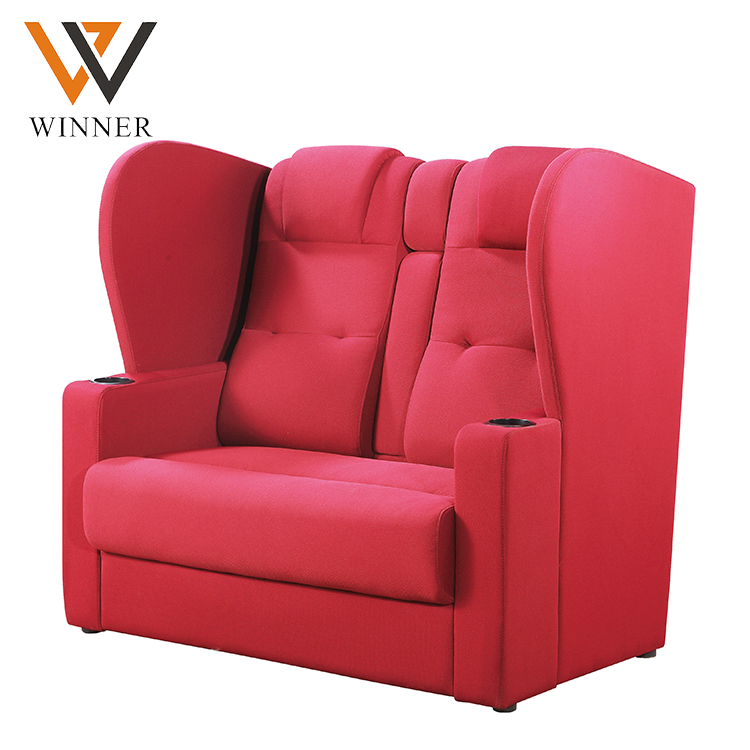 Couples 4d reclining movie theatre chair Two-Seater recliner sofa chairs cinema vip chairs