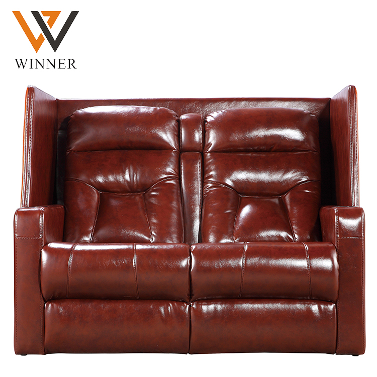 Double seater meeting room chairs lecture theater chair leather copy modern reclining cinema sofa chair
