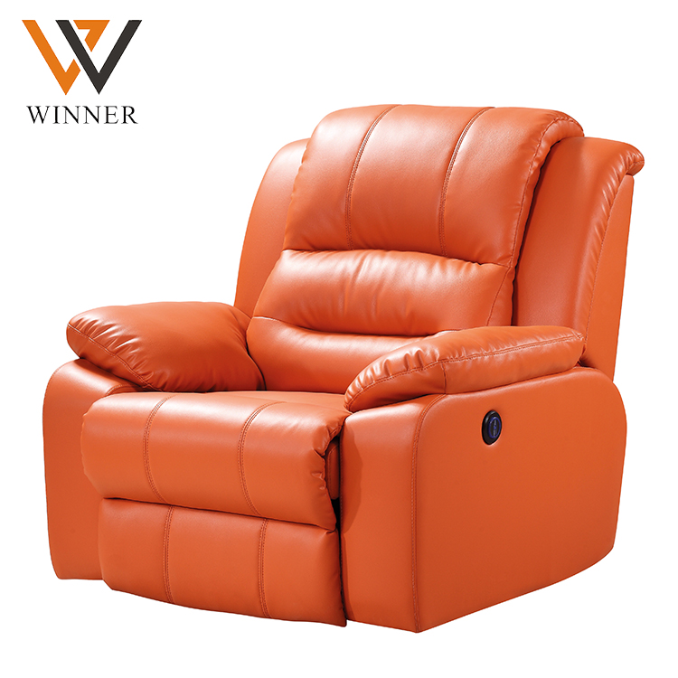 Noise free 4d recliner vip cinema seat Optional color Genuine Leather concert hall home cinema seat chair