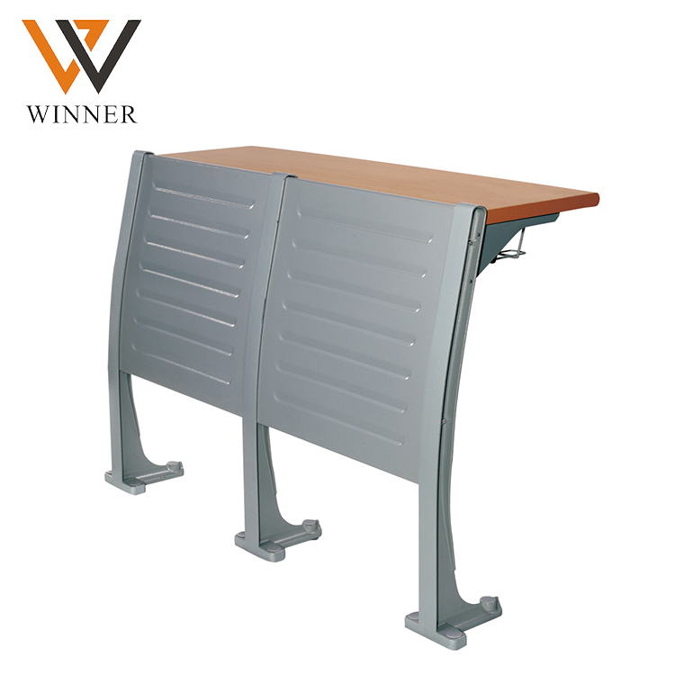 metal school chair and desk Ladder Lecture Hall chairs secondary school student college folding desk