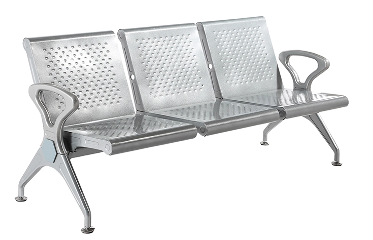 3-seater waiting chair used in bus station or hospital W9810