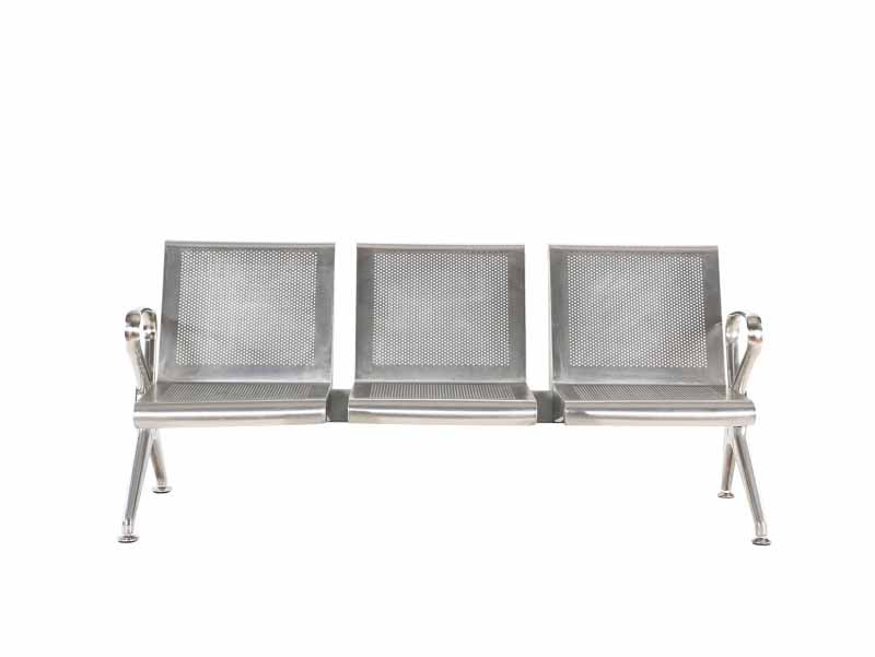 Factory Wholesale Stainless Steel Airport Waiting Chair Gang Bench seatings W9801S