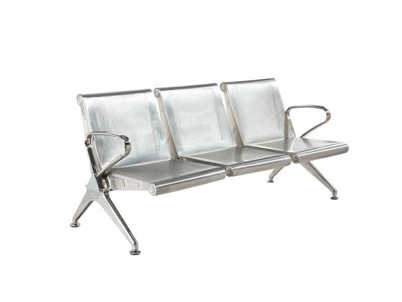 Factory Wholesale Stainless Steel Airport Waiting Chair Gang Bench seatings W9801S