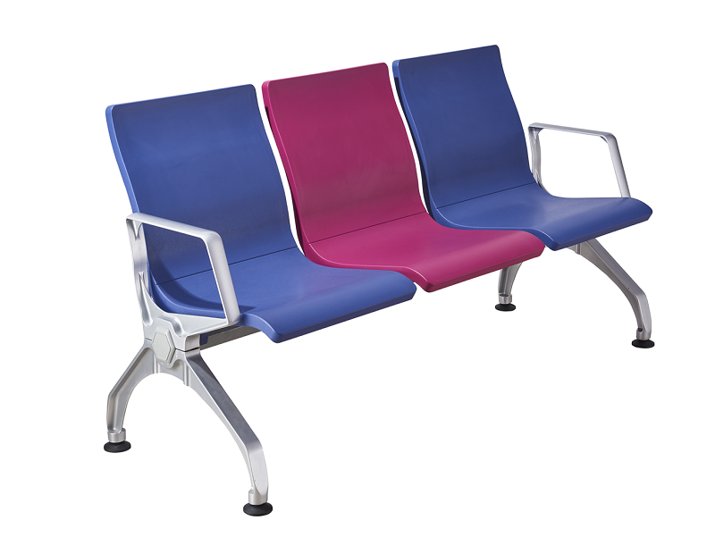 New Model Stainless Steel 3 Seater Airport Waiting Chair Tandem Seating For Waiting Area Chairs Gang chair W9936