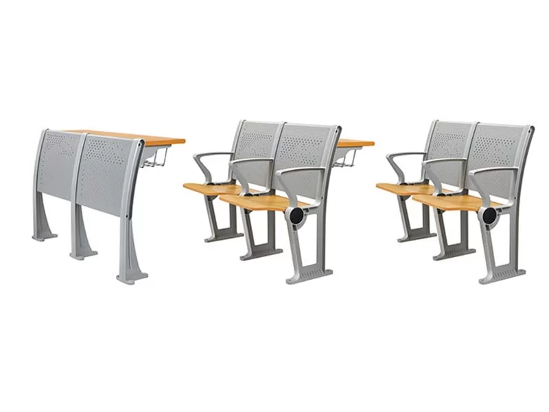 high school furniture student college folded desk classroom school Ladder Lecture Hall chair with armrest
