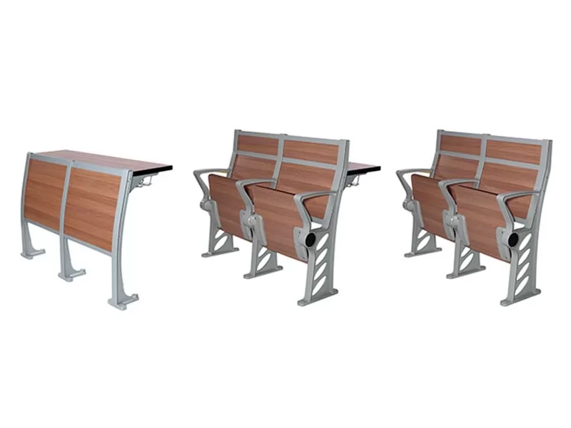 class room study wood backrest college student chair high furniture student school fold ladder Chair