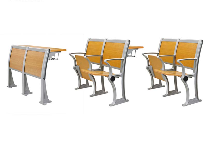 standard size school metal student university chair and desks high school folded Ladder Lecture Hall chair