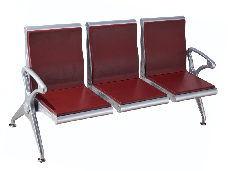 Public Seat Manufacturer PU Hospital Waiting Room Area 2 3 4 5 Seat Waiting Chair Airport Beam Seating
