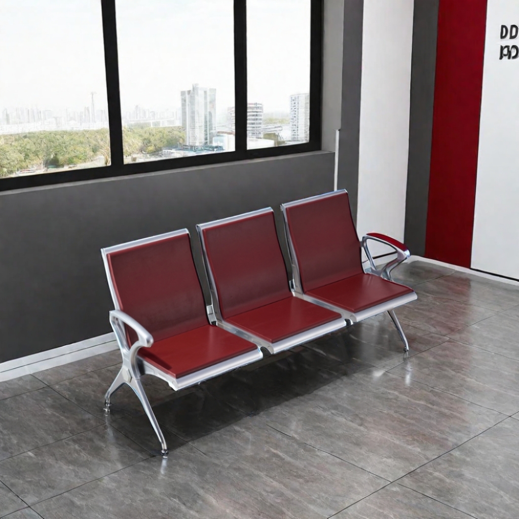 Public Seat Manufacturer PU Hospital Waiting Room Area 2 3 4 5 Seat Waiting Chair Airport Beam Seating