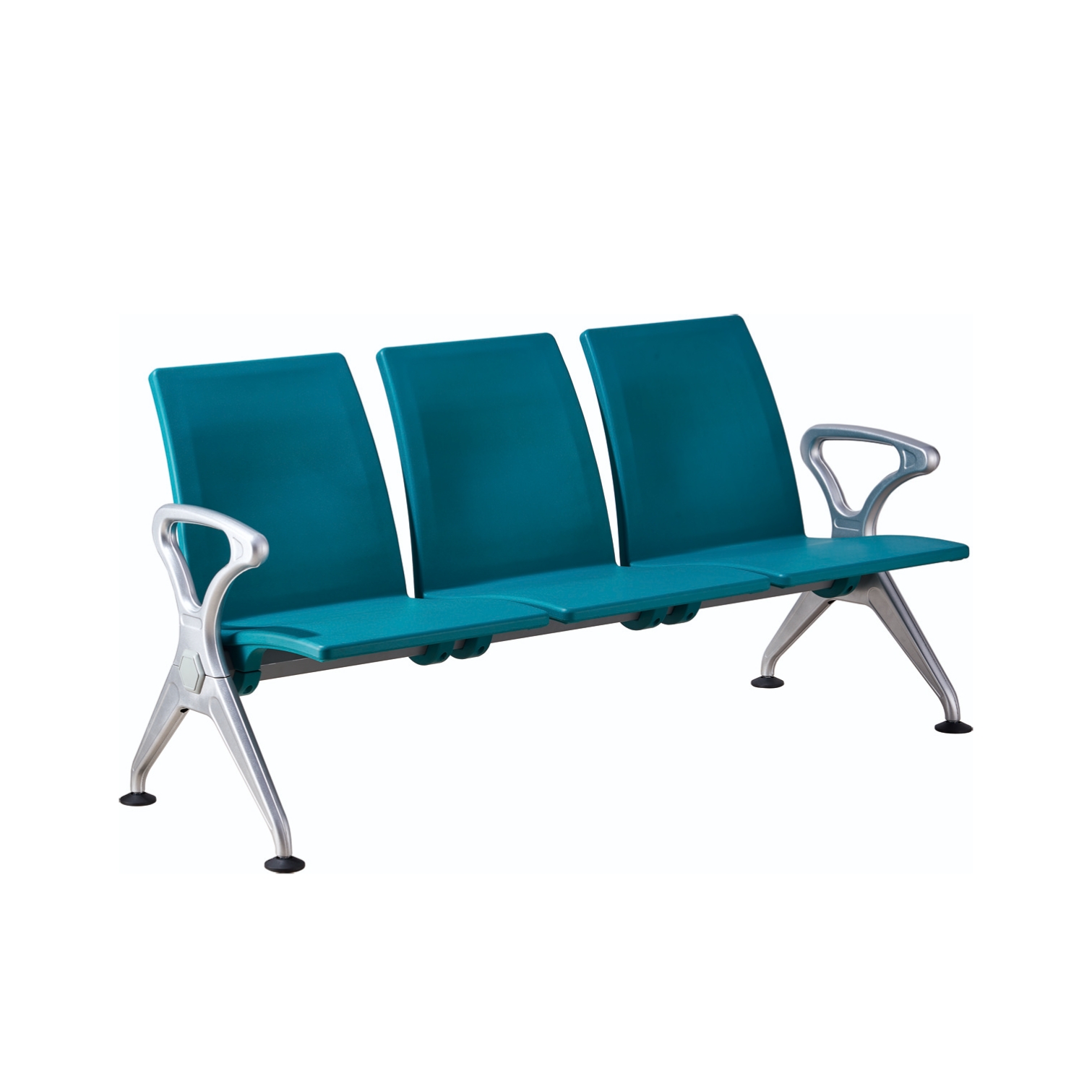 Three seaters waiting chair airport hospital lounge bench iron leg station Pu row Link Chairs Seating Waiting Chair