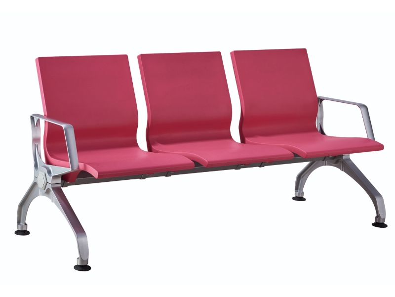 Waiting Airport Chair Polyurethane Airport Beam Seating For Public Area