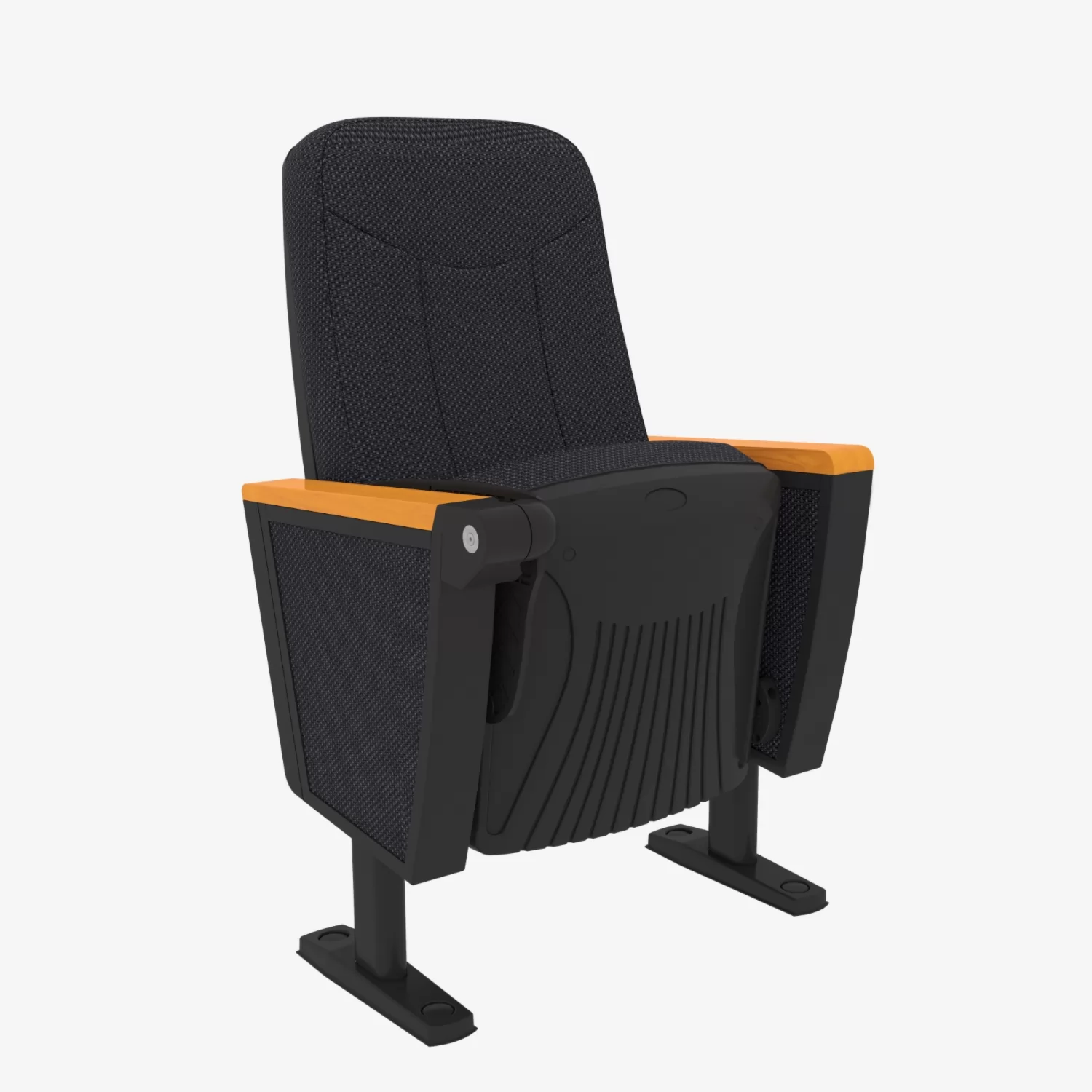 Durable fabric auditorium seat folding wooden school church seat auditorium chair with writing table No reviews yet