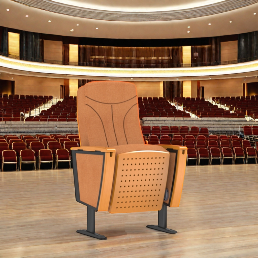 School auditorium furniture conference lecture hall aluminum auditorium seat folding lecture chair