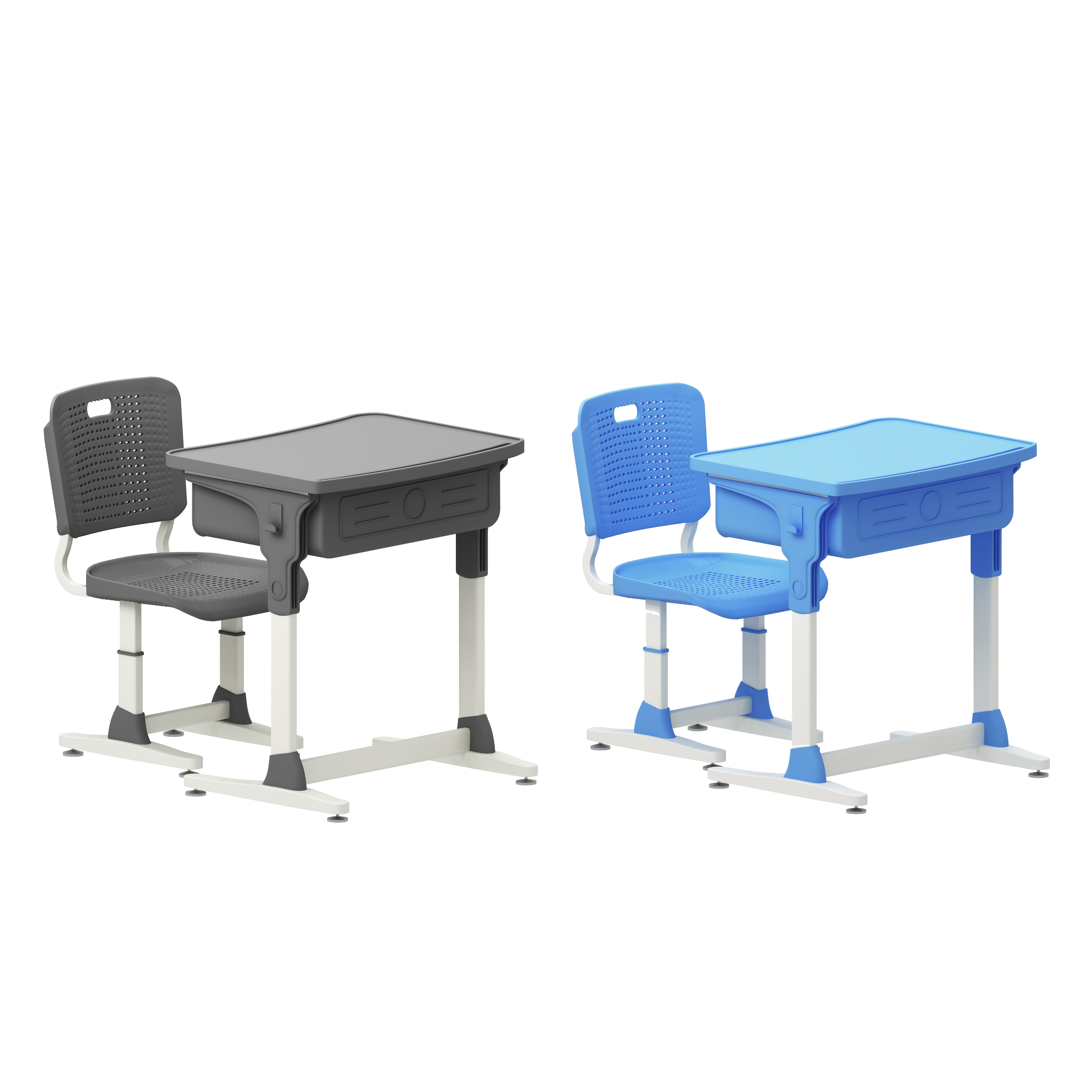 Customize Classroom Furniture Plastic Wooden Student Studying Desk and Chair For Primary School