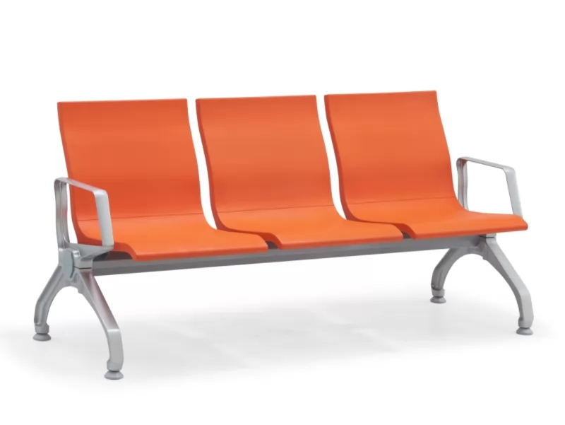 Modern Design High Quality 3 Seat Pu Airport Waiting Seat Waiting Chair Lounge Airport Wait Chair