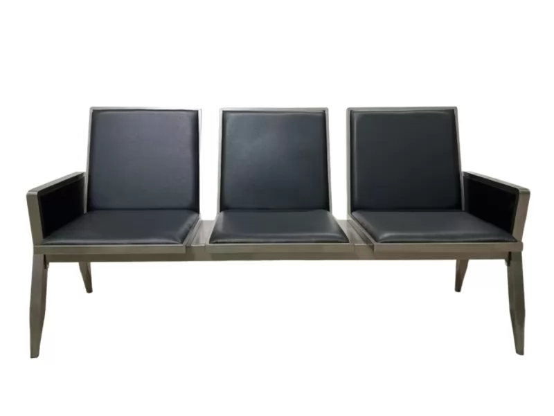 Modern Design Metal PVC Cushion Waiting Chair for Clinics Banks Office & Hospital Waiting Rooms Public Bench & Sofa