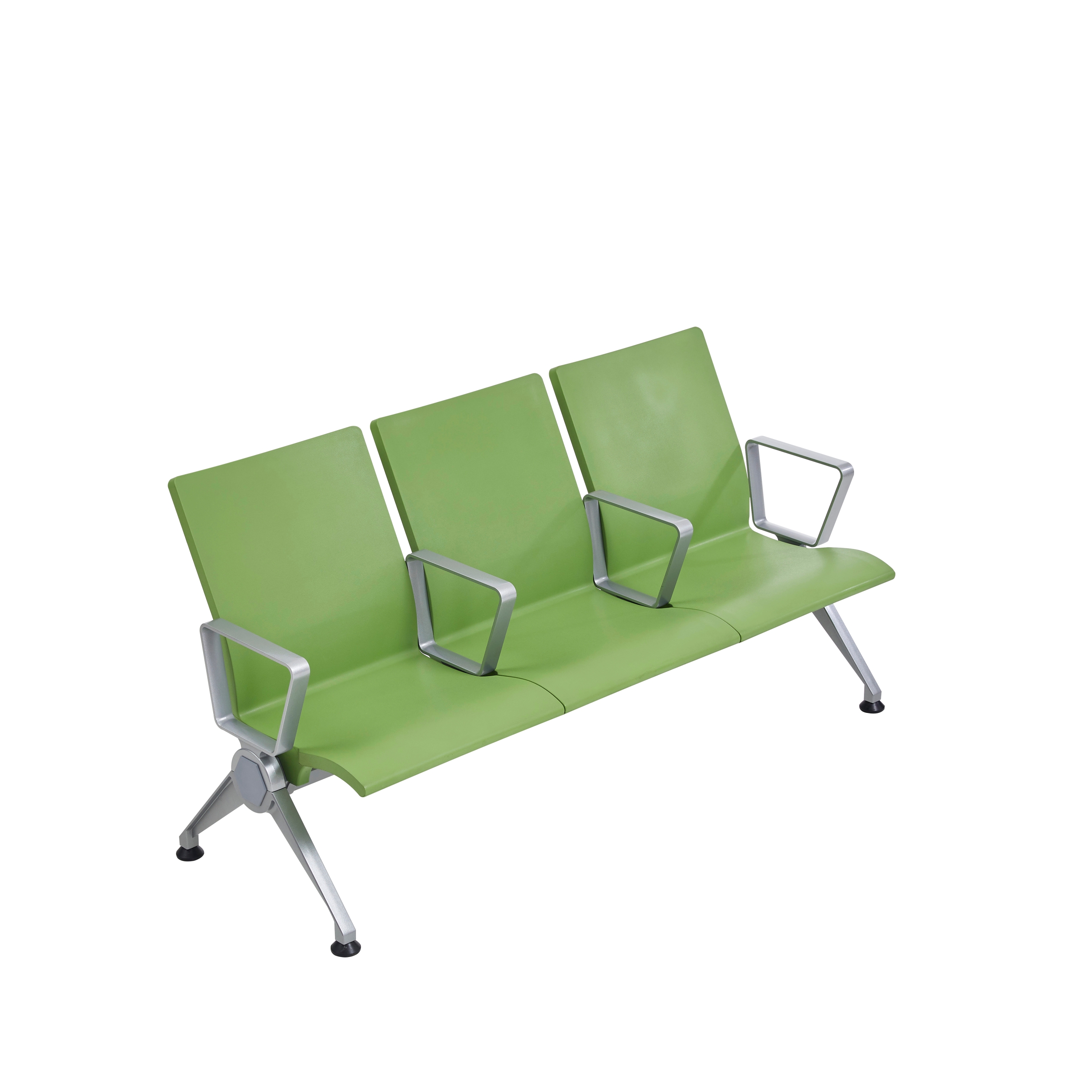 Supplier Modern Waiting Chairs Hospital Clinic Reception Room Aluminum 3 Seater PU Airport Chair
