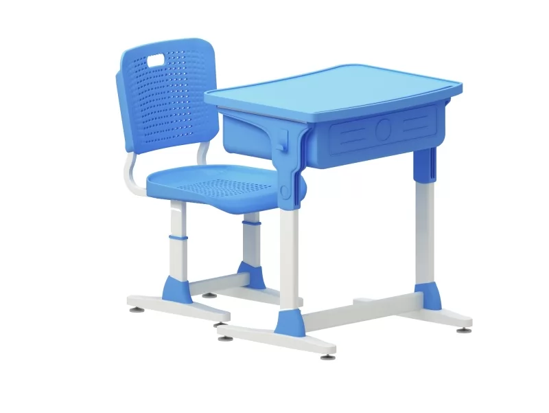 Customize Classroom Furniture Plastic Wooden Student Studying Desk and Chair For Primary School
