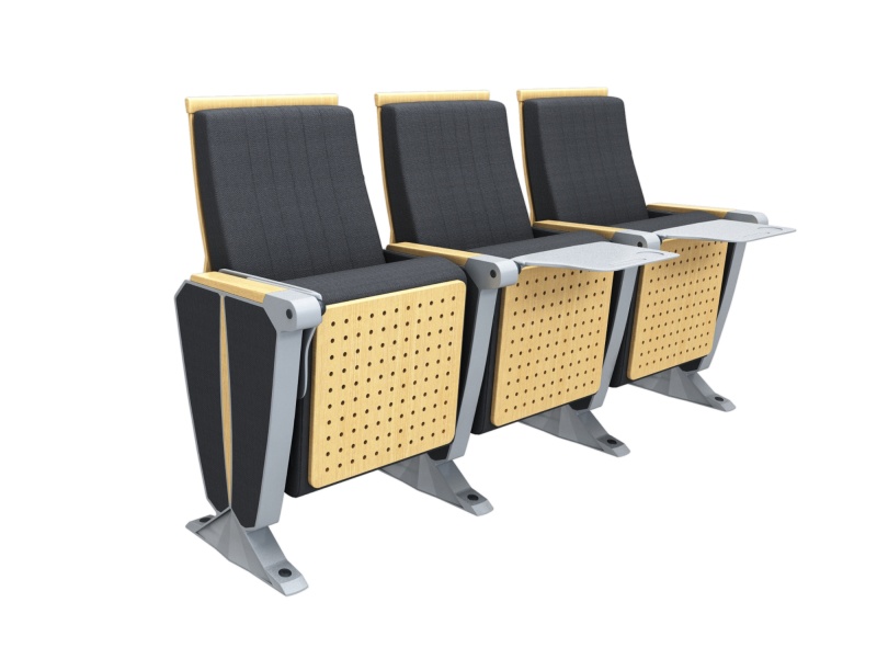 Modern Writing Board Folding Church Chair Auditorium Chair Lecture