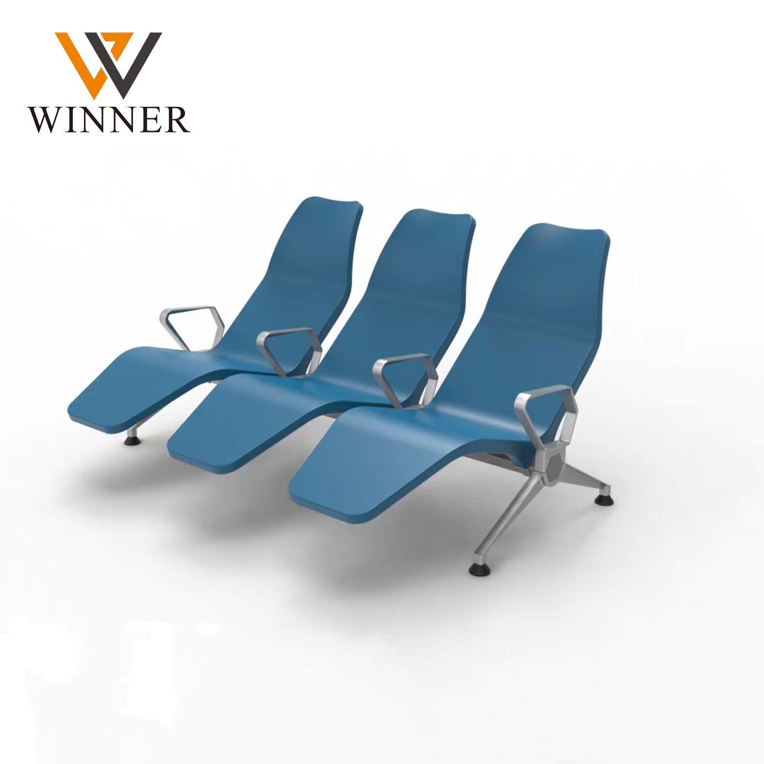 Luxury 2 3 4 Seater Airport Lounge Chair Hospital Waiting Bench PU Sleeping Recliner Chair for VIP Waiting Terminal Seating