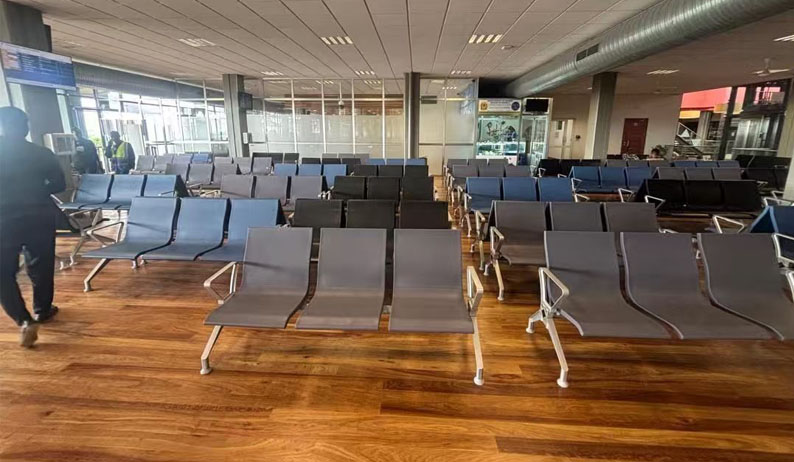 Tanzania airport waiting area