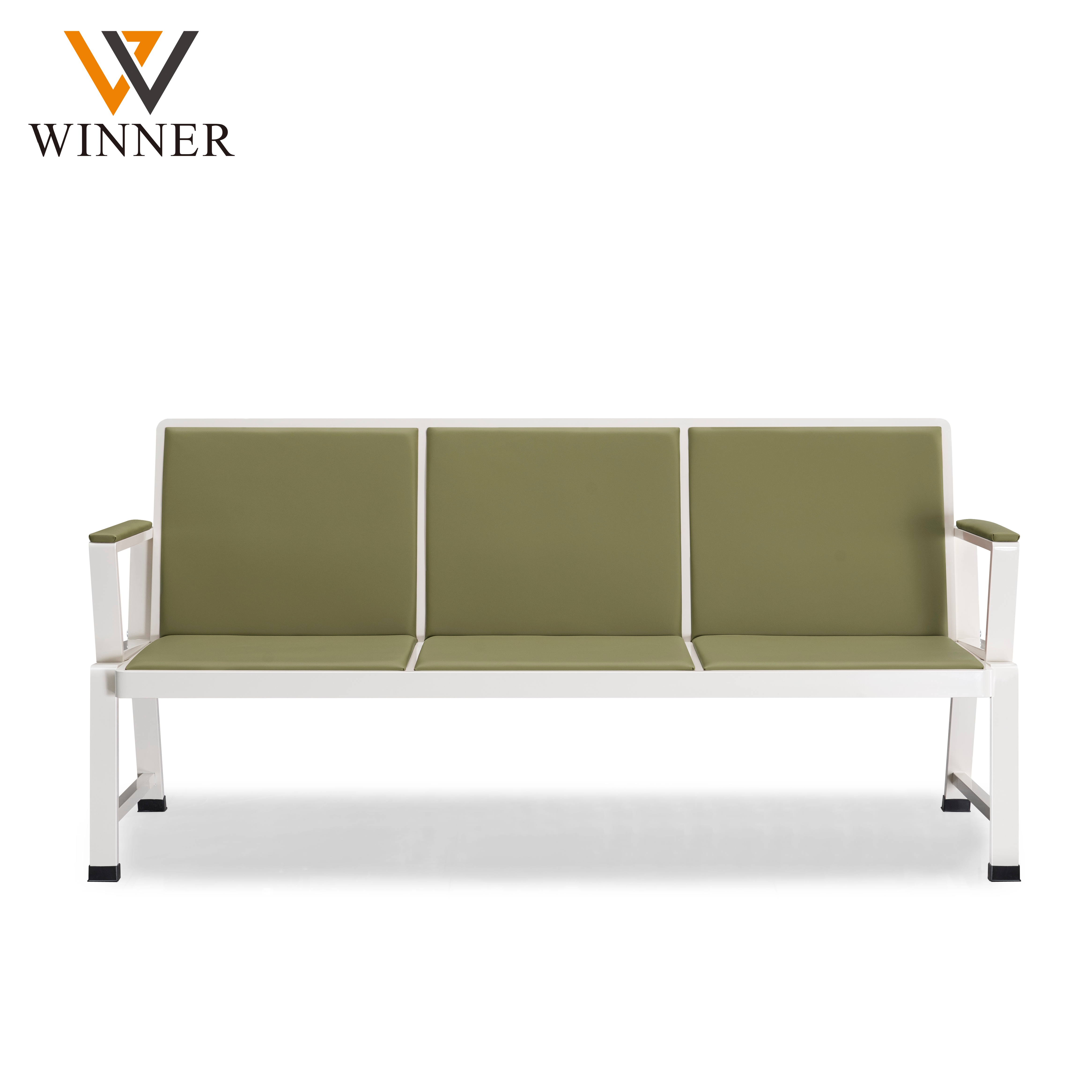 Modern Leather Waiting Chair for Airport Hospital Lobby Corridor Office Building Public Area