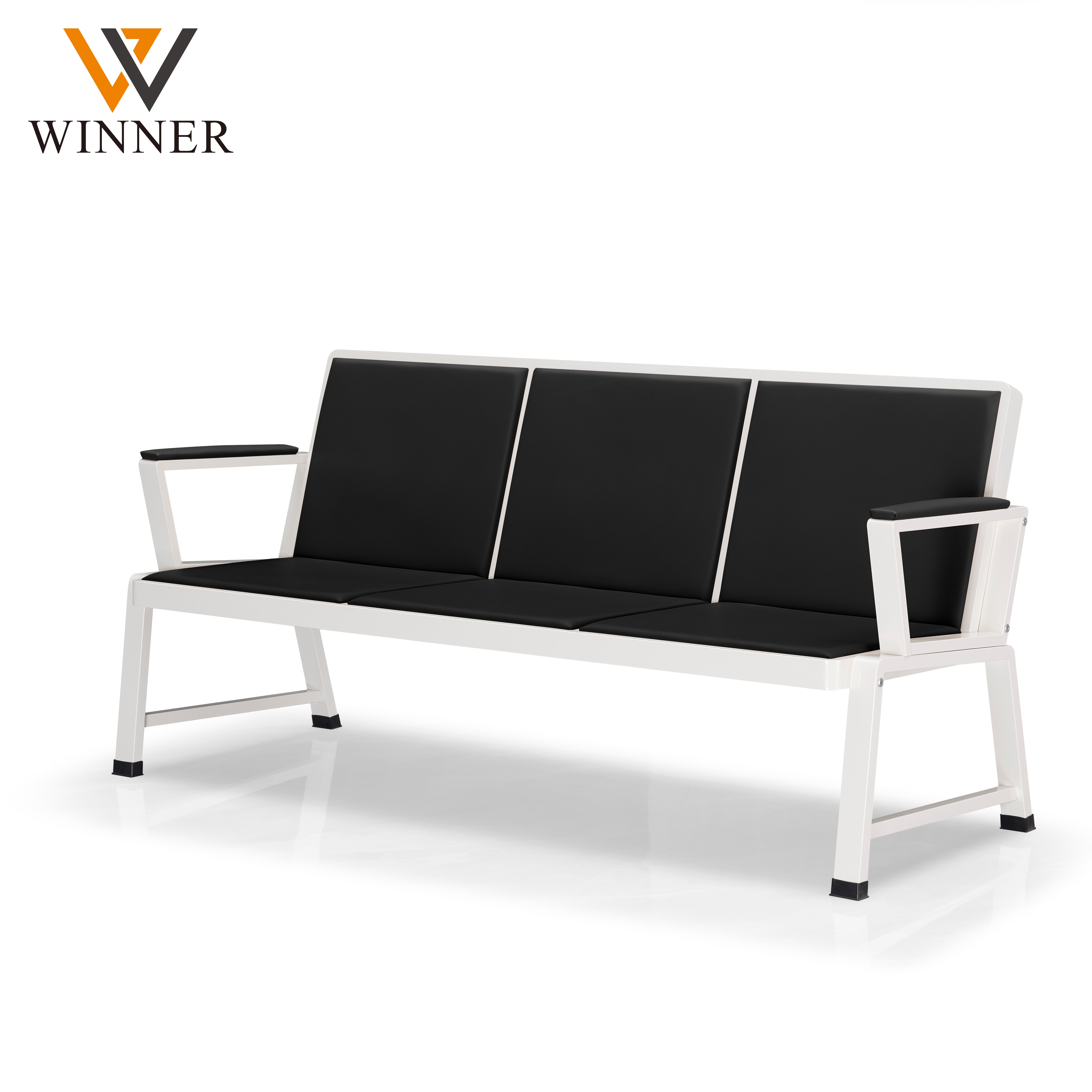 Modern Leather Waiting Chair for Airport Hospital Lobby Corridor Office Building Public Area