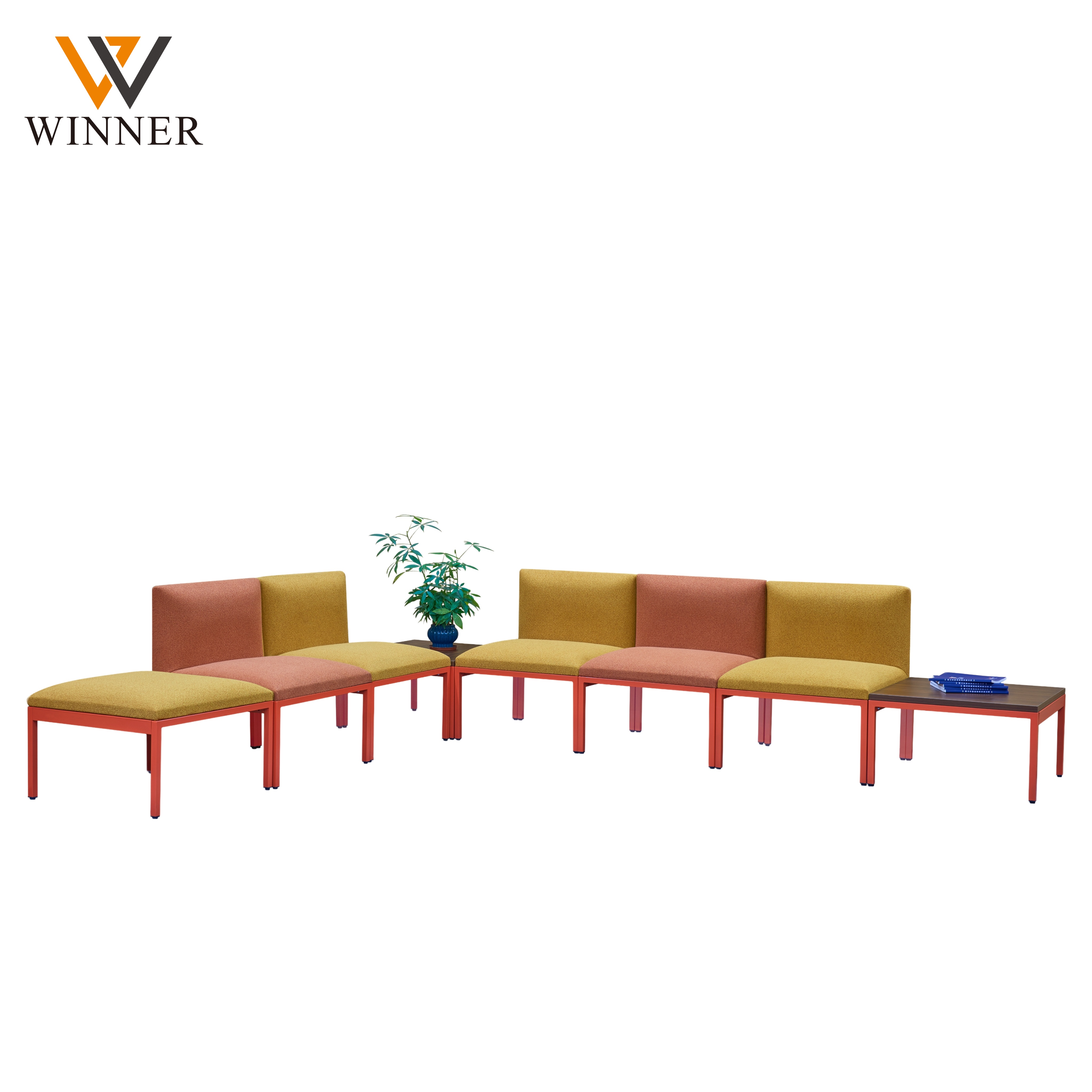 Hot Sale 3 Seater Public Area Waiting Chair  Airport Hospital Mall Office Lobby Waiting Chair Bench with Sponge Cushion