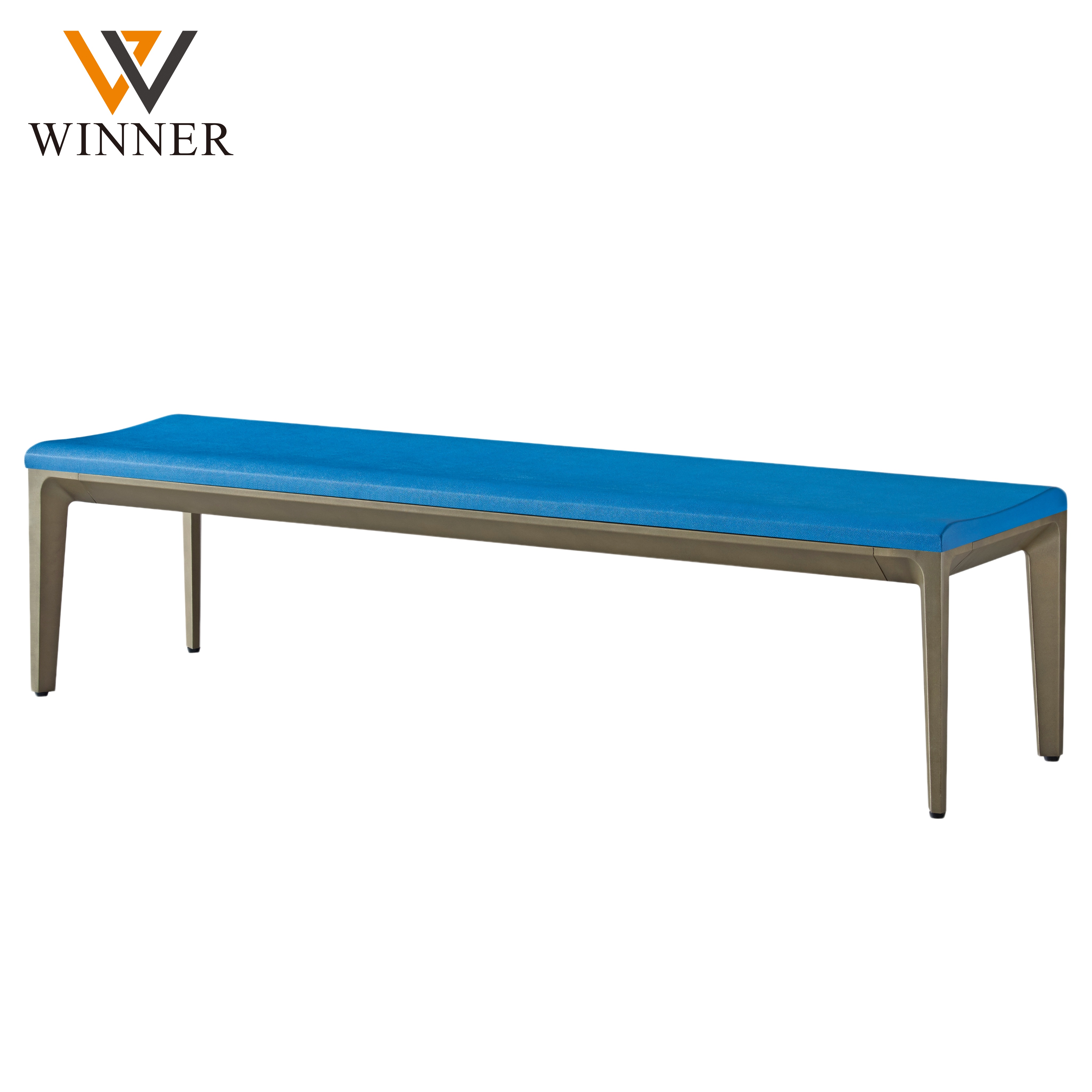 Modern PU Upholstered Bench Multi-person Public Chair for Airport Hospital Shopping Mall