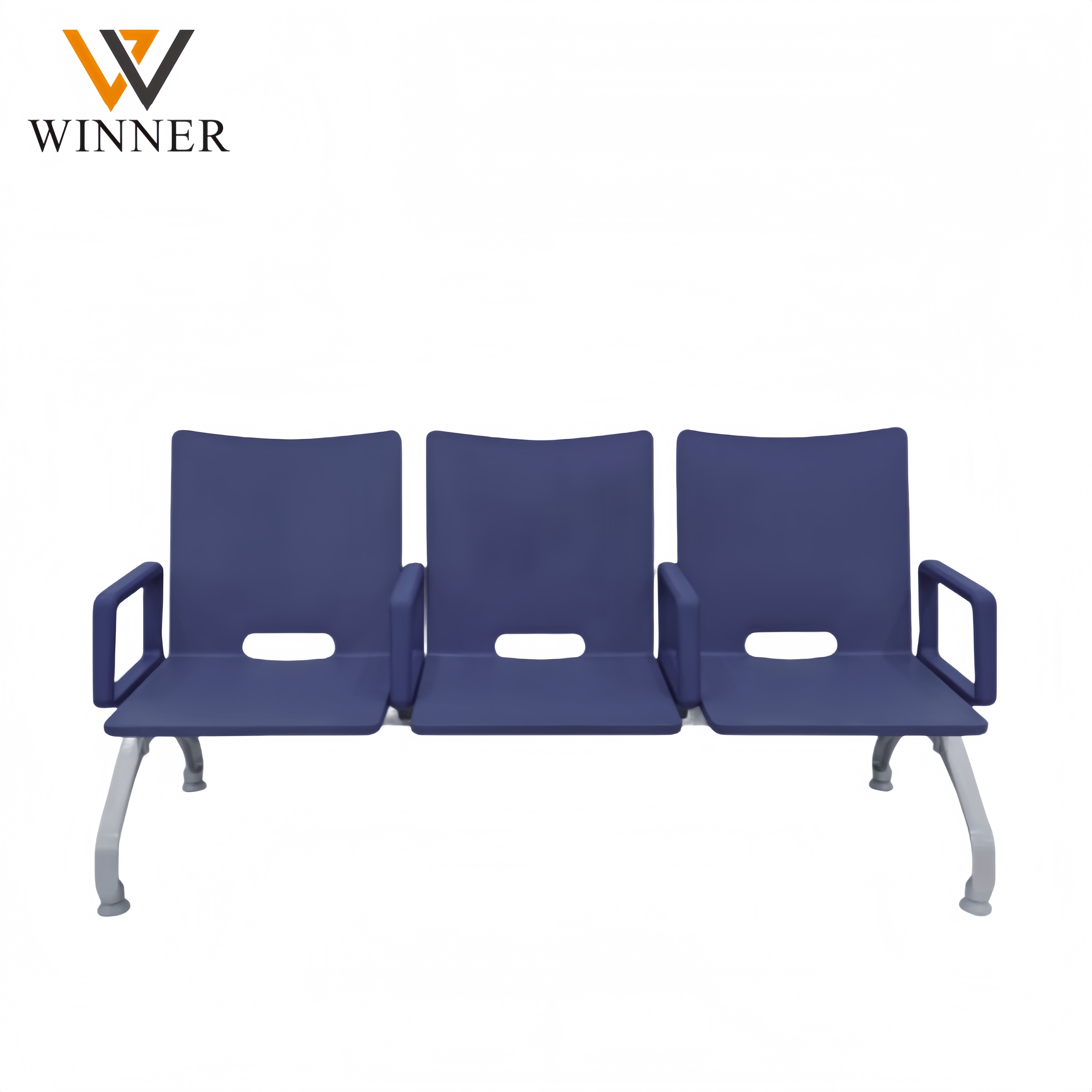 New Popular 3 Seats Chairs Airport Public Waiting Room Chair Middle Section with PU Material Armrests Waiting Room Furniture