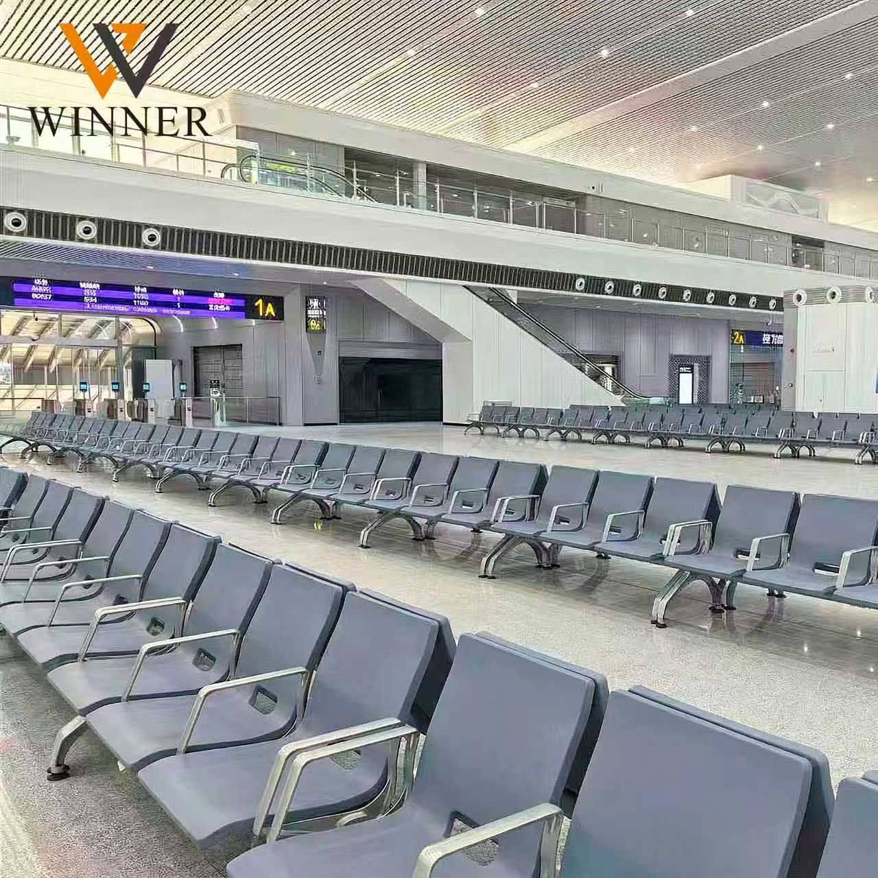 Bestseller 3 Seats Chairs Airport Public Waiting Room Chair with PU Arms Waiting Room Furniture