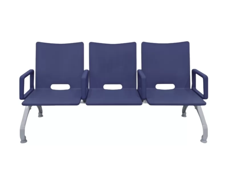 New Popular 3 Seats Chairs Airport Public Waiting Room Chair Middle Section with PU Material Armrests Waiting Room Furniture