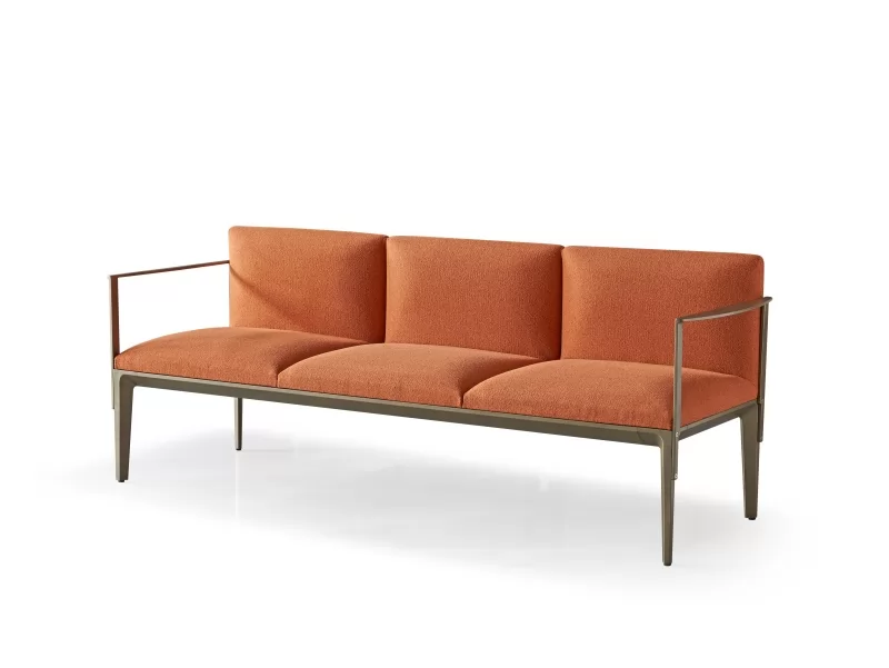 Hot Sale 3 Seater Public Area Waiting Chair  Airport Hospital Mall Office Lobby Waiting Chair Bench with Sponge Cushion
