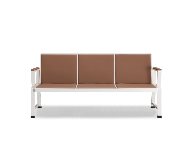 Modern Leather Waiting Chair for Airport Hospital Lobby Corridor Office Building Public Area