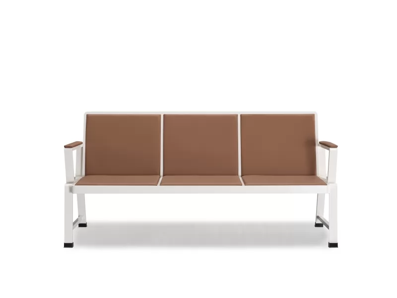 Modern Leather Waiting Chair for Airport Hospital Lobby Corridor Office Building Public Area