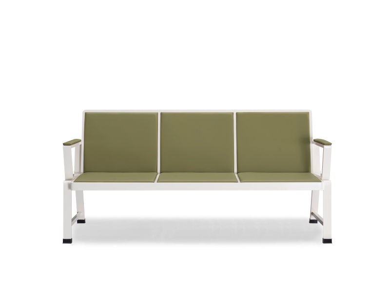 Modern Leather Waiting Chair for Airport Hospital Lobby Corridor Office Building Public Area