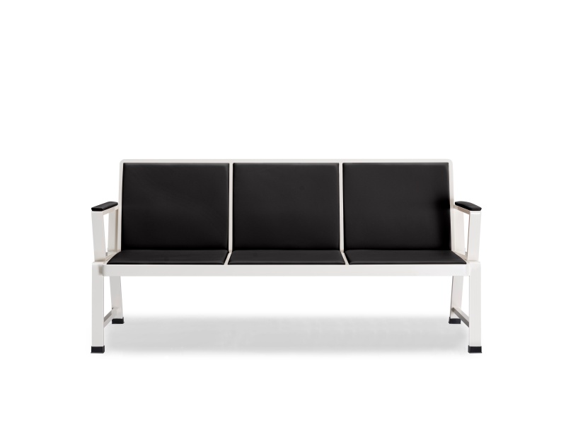 Modern Leather Waiting Chair for Airport Hospital Lobby Corridor Office Building Public Area