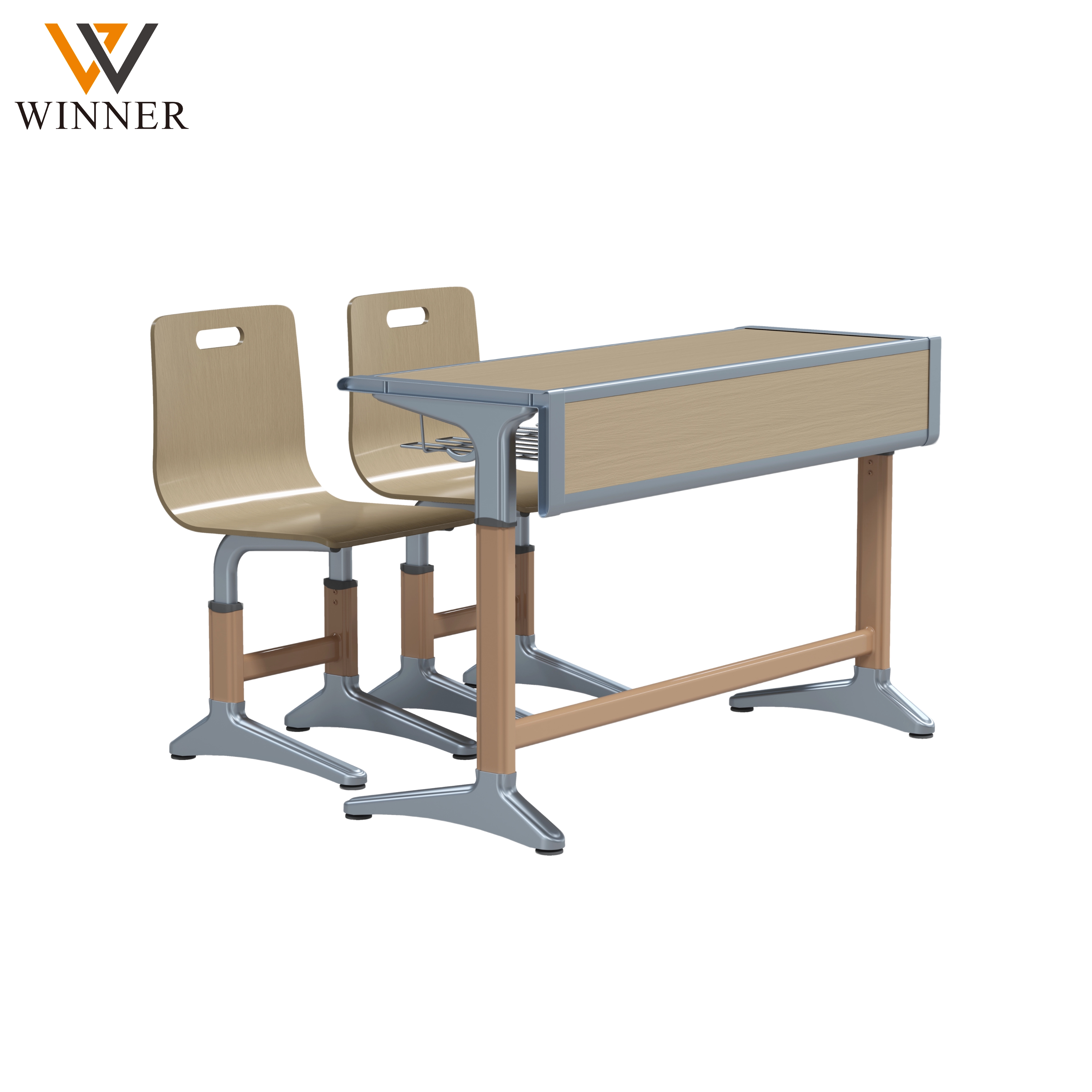 Wholesale Good Quality Educational Furniture Student Desk and Chair Set for High School